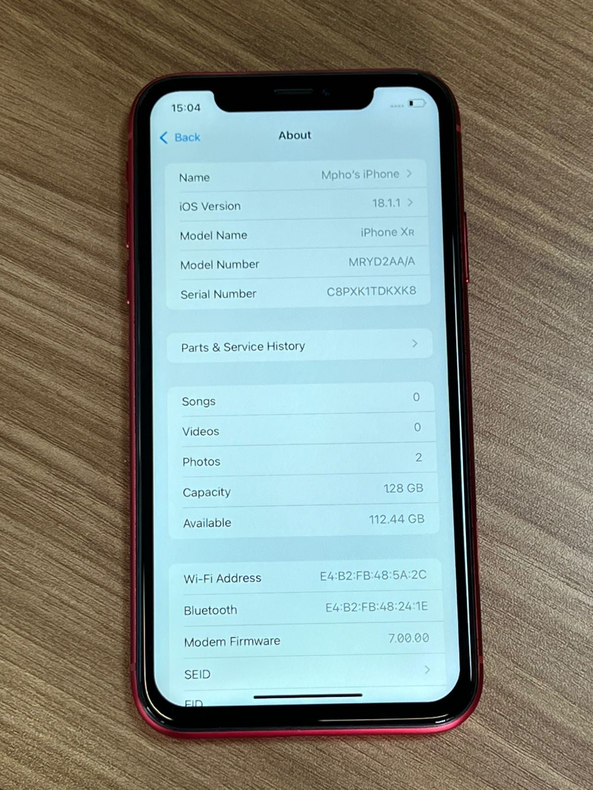 Pre-owned iPhone Xr (128GB Red) - A Grade (No Face Id)